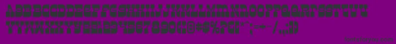 Superfly Font – Black Fonts on Purple Background