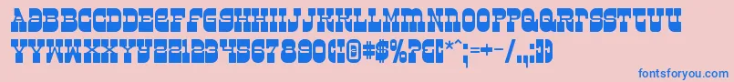 Шрифт Superfly – синие шрифты на розовом фоне