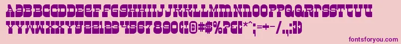 Шрифт Superfly – фиолетовые шрифты на розовом фоне