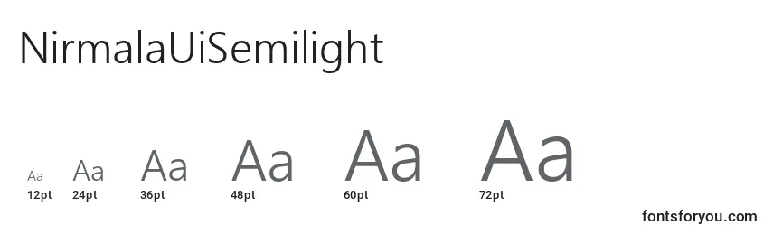 NirmalaUiSemilight Font Sizes