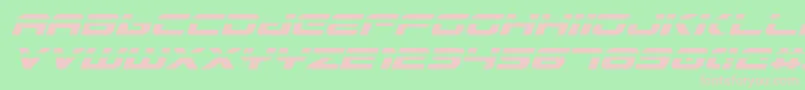 GunshipLaserItalic Font – Pink Fonts on Green Background