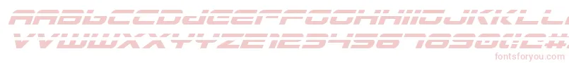 GunshipLaserItalic-fontti – vaaleanpunaiset fontit