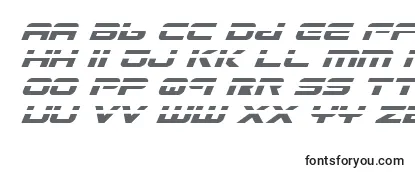 GunshipLaserItalic-fontti