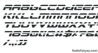  GunshipLaserItalic font