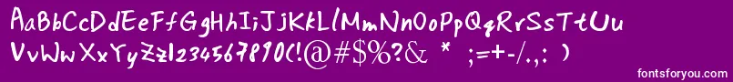 DaSilvano Font – White Fonts on Purple Background