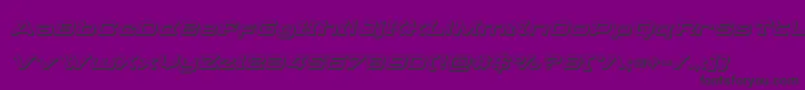 Fonte Cydoniacentury3Dital – fontes pretas em um fundo violeta