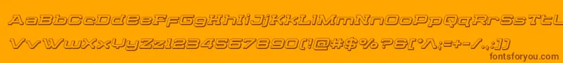 Cydoniacentury3Dital Font – Brown Fonts on Orange Background