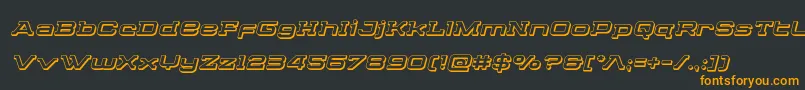 Cydoniacentury3Dital Font – Orange Fonts on Black Background