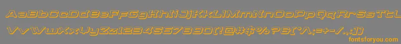 Cydoniacentury3Dital Font – Orange Fonts on Gray Background