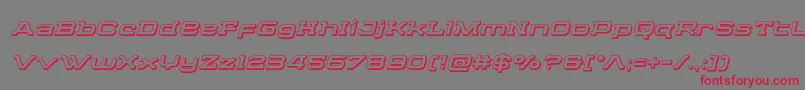 Cydoniacentury3Dital Font – Red Fonts on Gray Background