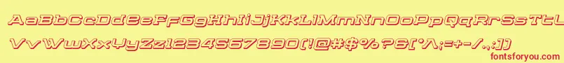 Cydoniacentury3Dital Font – Red Fonts on Yellow Background