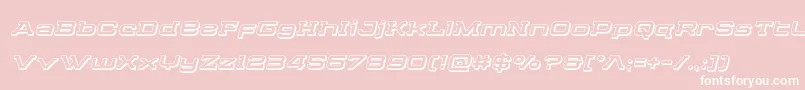 Cydoniacentury3Dital Font – White Fonts on Pink Background