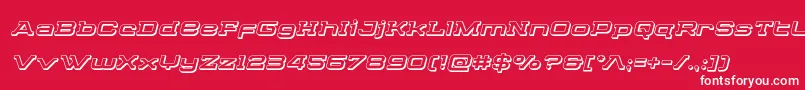 Cydoniacentury3Dital Font – White Fonts on Red Background