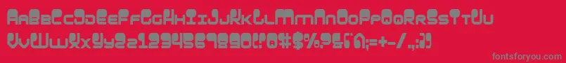 フォントHypnoAgentCondensed – 赤い背景に灰色の文字