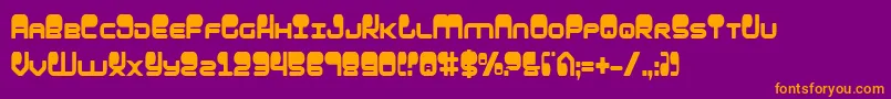 HypnoAgentCondensed Font – Orange Fonts on Purple Background