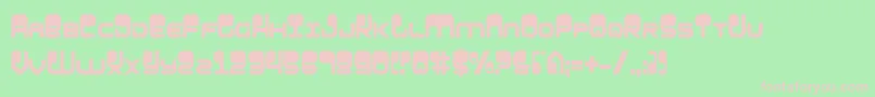 HypnoAgentCondensed Font – Pink Fonts on Green Background