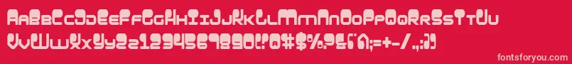 HypnoAgentCondensed Font – Pink Fonts on Red Background
