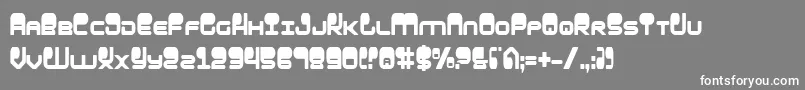 HypnoAgentCondensed Font – White Fonts on Gray Background