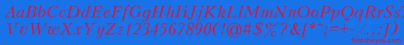 More about Peteri Font Peteri Font – Red Fonts on Blue Background