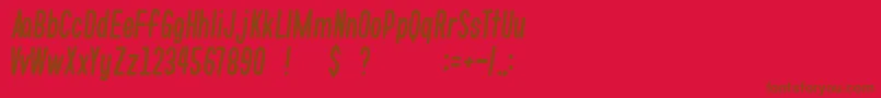 GomariceWhatsLove Font – Brown Fonts on Red Background