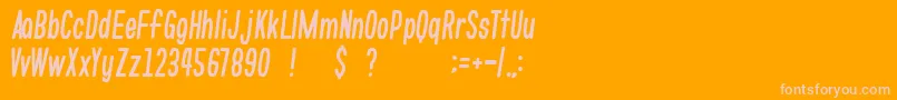 GomariceWhatsLove Font – Pink Fonts on Orange Background