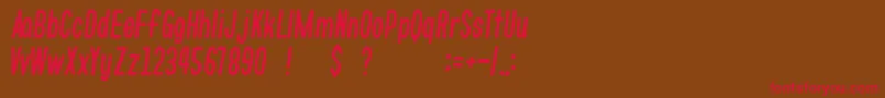 GomariceWhatsLove Font – Red Fonts on Brown Background