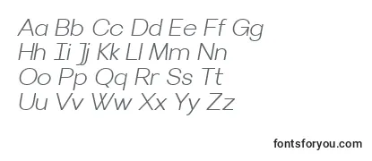 VillerayLightitalic Font