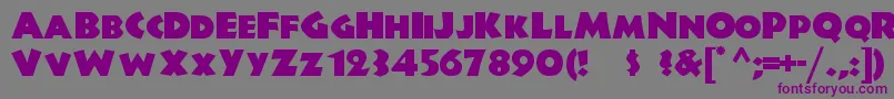 Junglefe Font – Purple Fonts on Gray Background