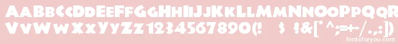 Junglefe Font – White Fonts on Pink Background