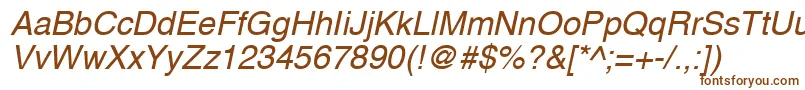 A1010helvetikaNItalic Font – Brown Fonts