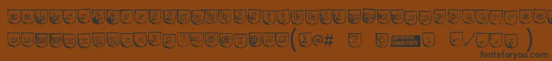 Trollbai Font – Black Fonts on Brown Background