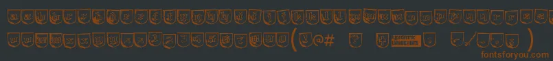 fuente Trollbai – Fuentes Marrones Sobre Fondo Negro