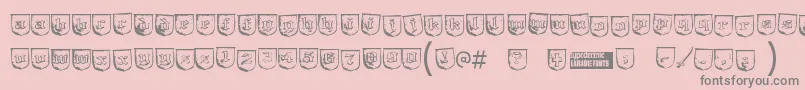Шрифт Trollbai – серые шрифты на розовом фоне