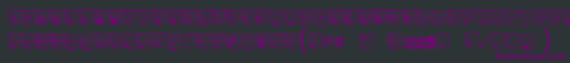 Trollbai Font – Purple Fonts on Black Background