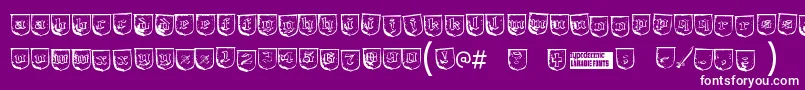 Trollbai Font – White Fonts on Purple Background