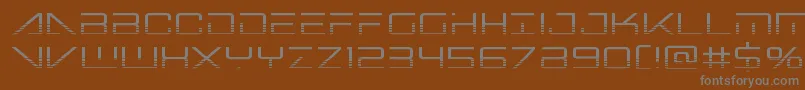 Bansheepilothalf Font – Gray Fonts on Brown Background