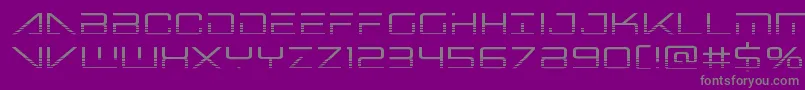 Шрифт Bansheepilothalf – серые шрифты на фиолетовом фоне