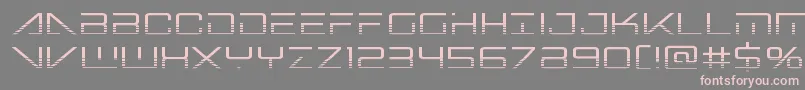 Bansheepilothalf Font – Pink Fonts on Gray Background