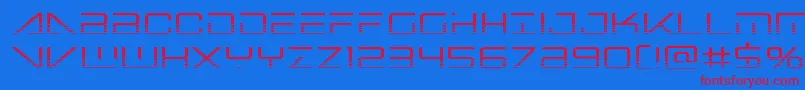 Bansheepilothalf Font – Red Fonts on Blue Background