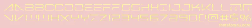 Bansheepilothalf Font – Yellow Fonts on Pink Background