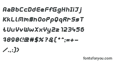  WebpixelBitmapBlackItalic font