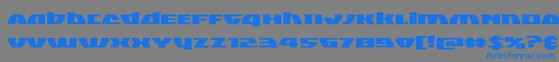 Blackbishopexpand Font – Blue Fonts on Gray Background