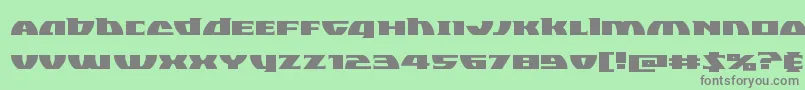 Blackbishopexpand Font – Gray Fonts on Green Background