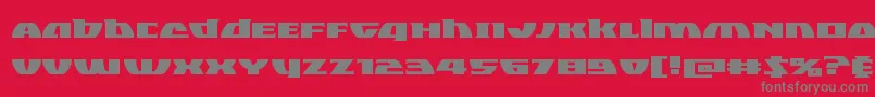 Blackbishopexpand Font – Gray Fonts on Red Background