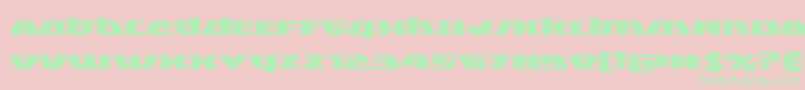 Blackbishopexpand Font – Green Fonts on Pink Background