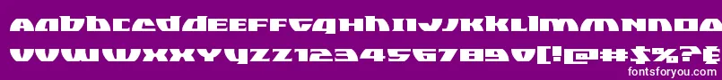 Blackbishopexpand Font – White Fonts on Purple Background