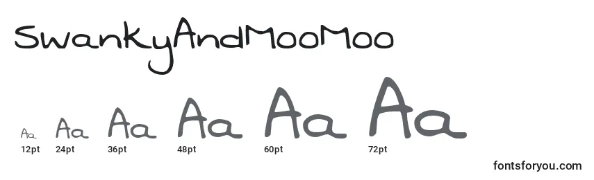 sizes of swankyandmoomoo font, swankyandmoomoo sizes
