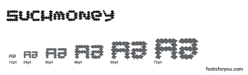 sizes of suchmoney font, suchmoney sizes