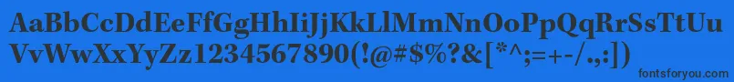 KeplerstdBold Font – Black Fonts on Blue Background