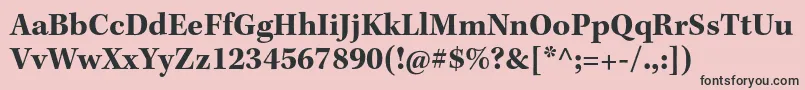 KeplerstdBold Font – Black Fonts on Pink Background